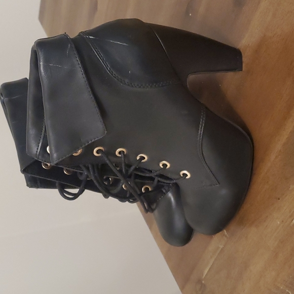 Bamboo Black Bootie 3inch heel - Picture 2 of 3